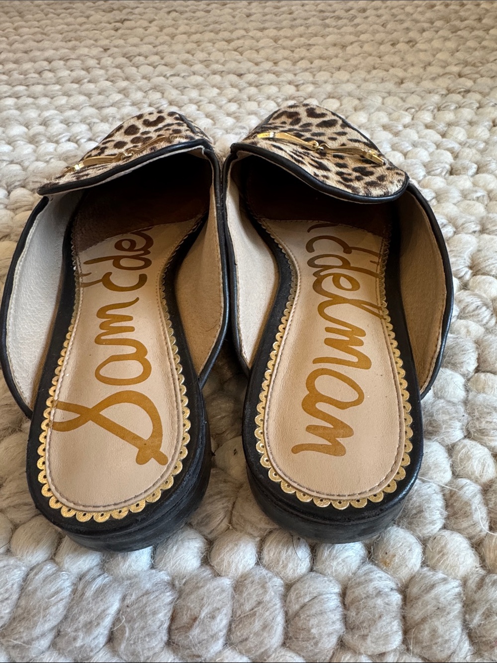Sam Edelman Leopard Print Mule Loafer - Picture 3 of 4